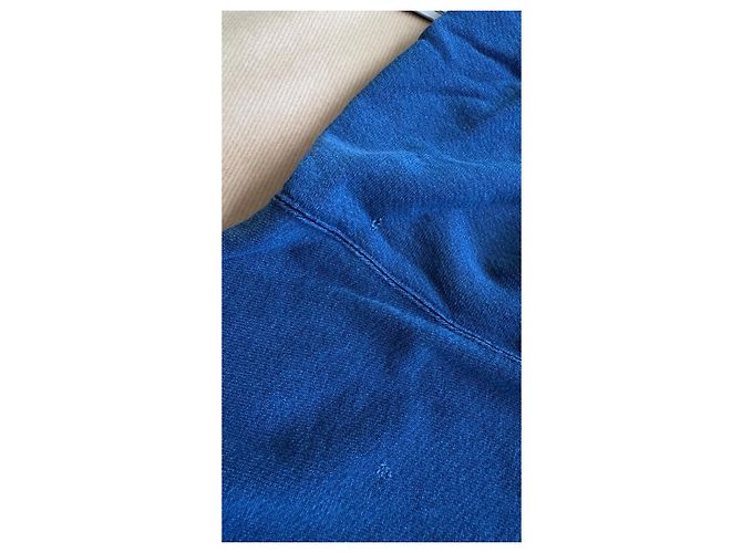 Visvim I.C.T. Jumbo Crew 3/4 Crash Pullover Hellindigo Blau - Ansicht 17