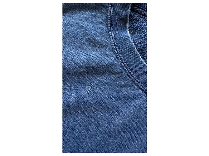 Visvim I.C.T. Jumbo Crew 3/4 Crash Pullover Hellindigo Blau - Ansicht 4