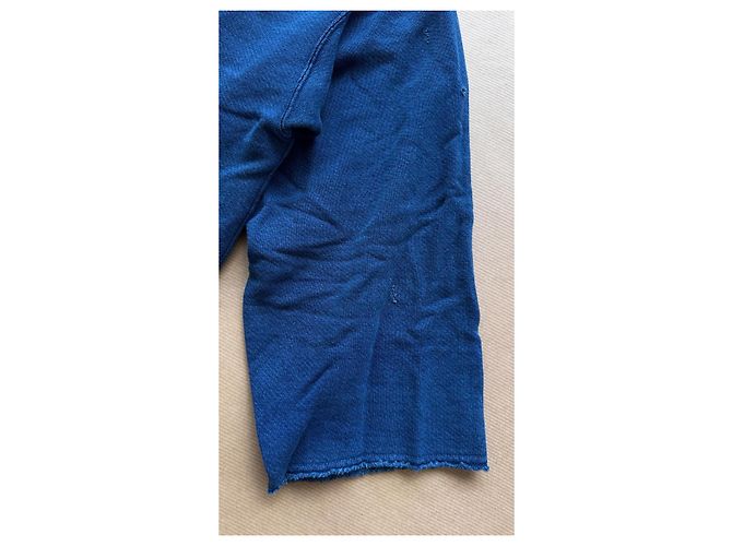 Visvim I.C.T. Jumbo Crew 3/4 Crash Pullover Hellindigo Blau - Ansicht 7