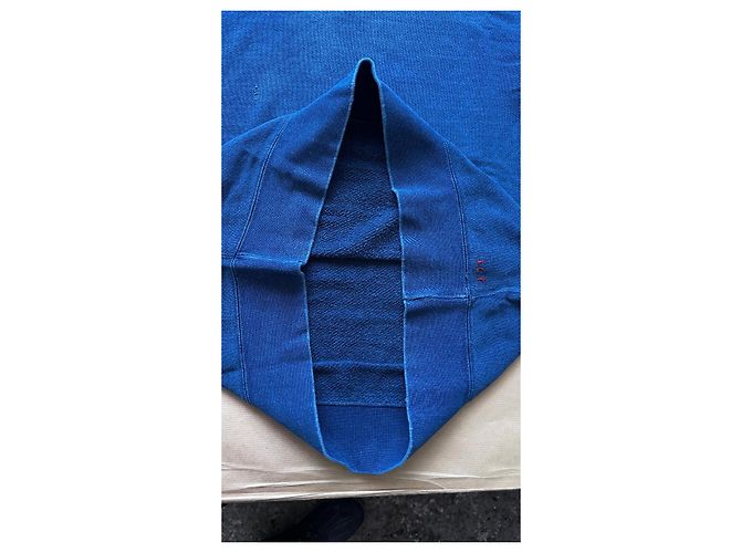 Visvim I.C.T. Jumbo Crew 3/4 Crash Pullover Hellindigo Blau - Ansicht 8