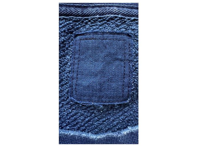 Visvim I.C.T. Jumbo Crew 3/4 Crash Pullover Hellindigo Blau - Ansicht 9