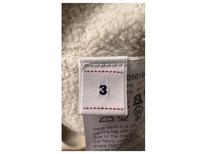 visvim Jumbo SB 3/4 Ärmel Sweatshirt Off White Roh - Ansicht 11