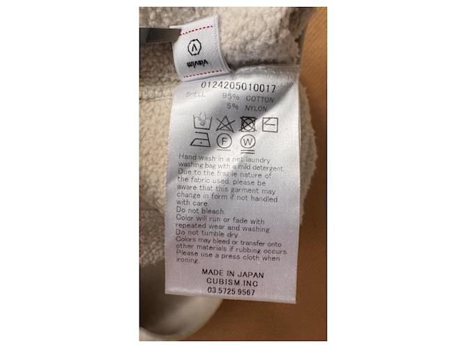 visvim Jumbo SB 3/4 Ärmel Sweatshirt Off White Roh - Ansicht 12