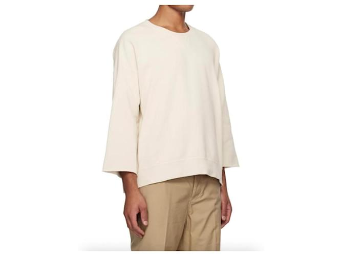 visvim Jumbo SB 3/4 Ärmel Sweatshirt Off White Roh - Ansicht 17
