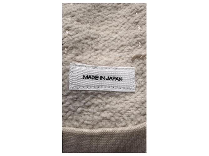 visvim Jumbo SB 3/4 Ärmel Sweatshirt Off White Roh - Ansicht 3