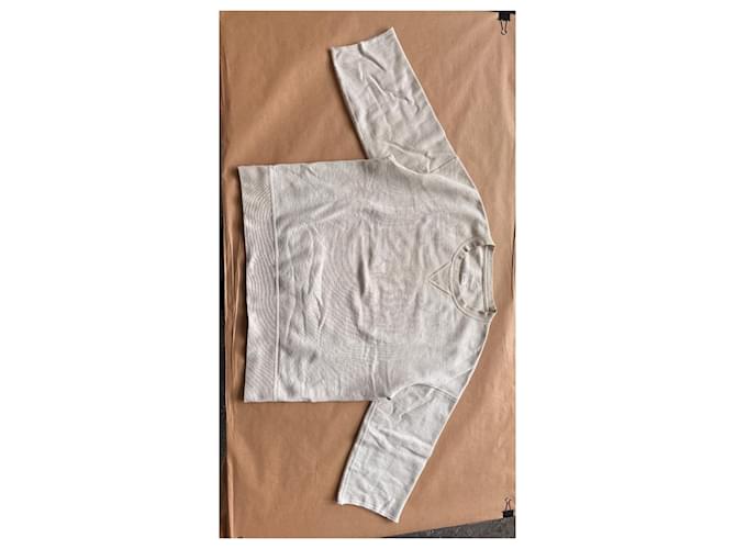 visvim Jumbo SB 3/4 Ärmel Sweatshirt Off White Roh - Ansicht 6