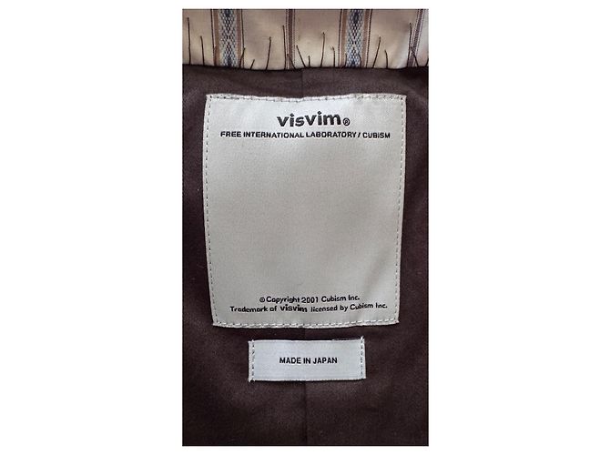Visvim Gilet Granger Tweed Donegal - Marrone - vista 10