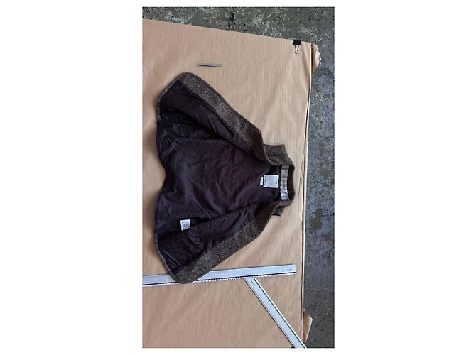 Visvim Gilet Granger Tweed Donegal - Marrone - vista 4