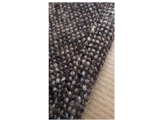 Visvim Gilet Granger Tweed Donegal - Marrone - vista 9