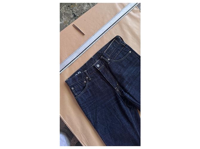 visvim 03R Social Sculpture Denim Jeans Navy W32 L30 Blu - vista 2
