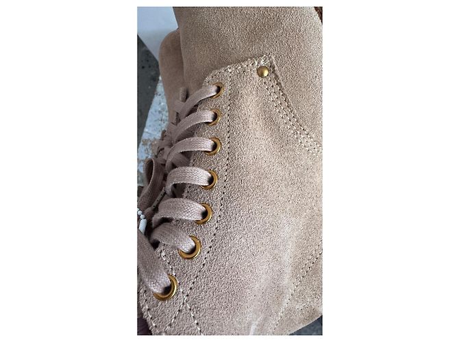 visvim Brigadier Boots Folk Suede Boots - Sand Braun Beige - Ansicht 15