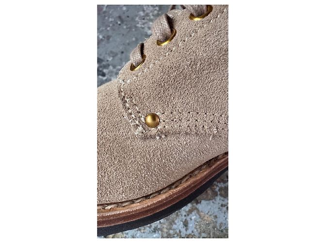visvim Brigadier Boots Folk Suede Boots - Sand Braun Beige - Ansicht 16