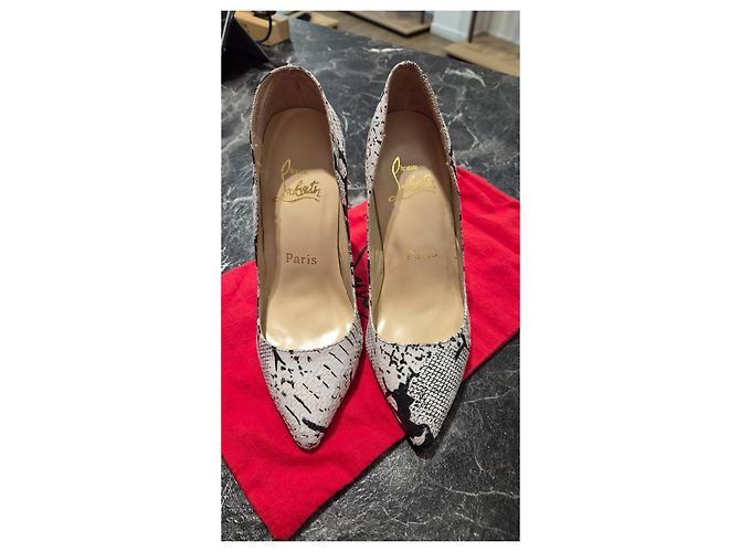 Christian Louboutin So Kate 120 Pumps aus Pythonprint-Leder Schwarz Weiß Python drucken - Ansicht 11