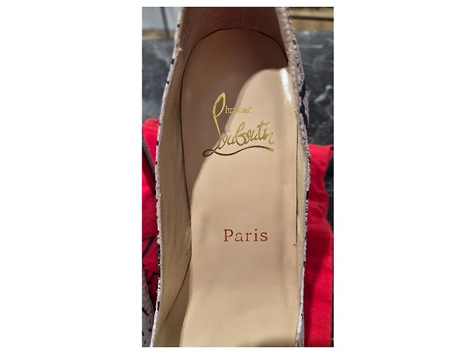 Christian Louboutin So Kate 120 Pumps aus Pythonprint-Leder Schwarz Weiß Python drucken - Ansicht 12