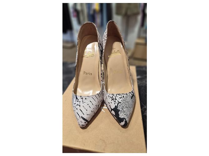 Christian Louboutin So Kate 120 Pumps aus Pythonprint-Leder Schwarz Weiß Python drucken - Ansicht 7