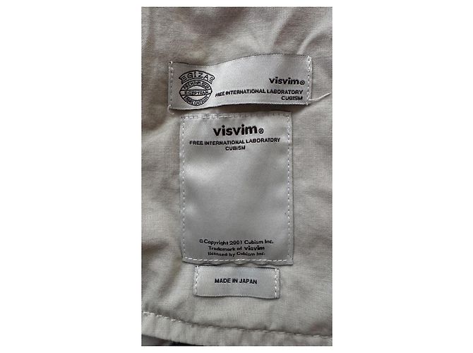 visvim Fluxus 03 Chino Cotone Giza Grigio Blu Grigio antracite - vista 11