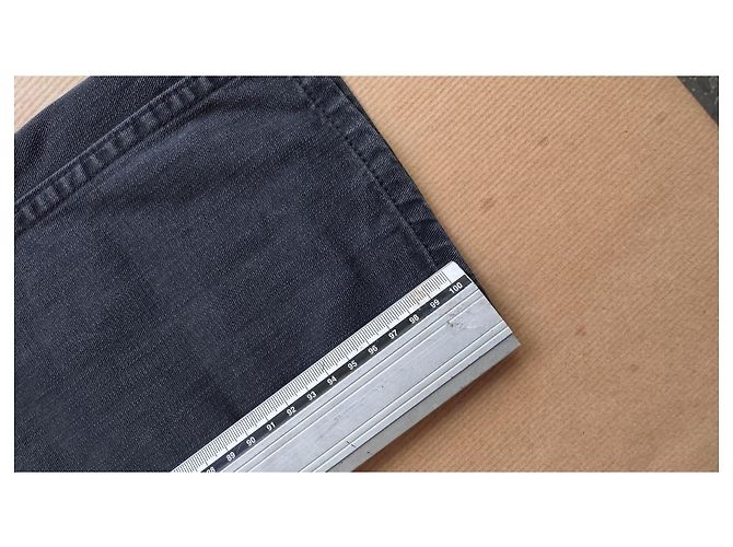 visvim Fluxus 03 Chino Cotone Giza Grigio Blu Grigio antracite - vista 19