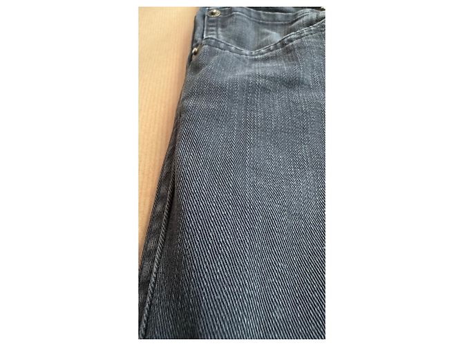 visvim Fluxus 03 Chino Cotone Giza Grigio Blu Grigio antracite - vista 5