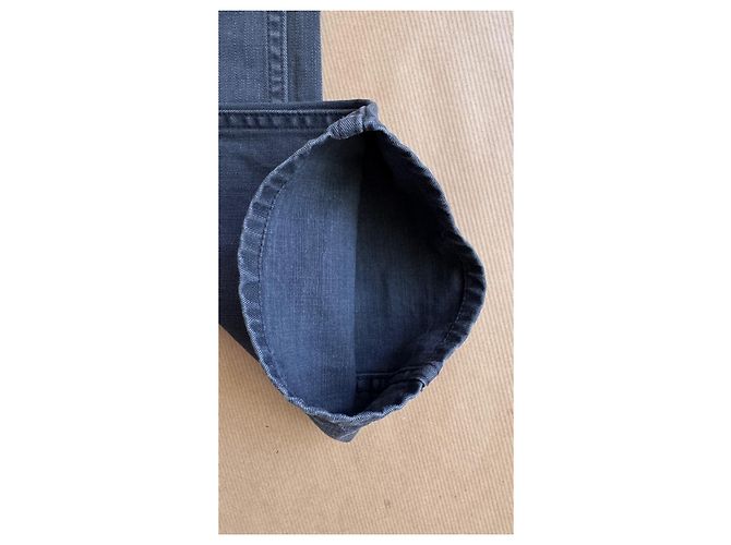 visvim Fluxus 03 Chino Cotone Giza Grigio Blu Grigio antracite - vista 9