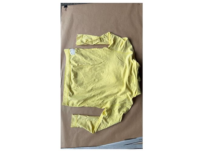 visvim Sudadera con capucha de algodón Amarillo Claro - vista 11