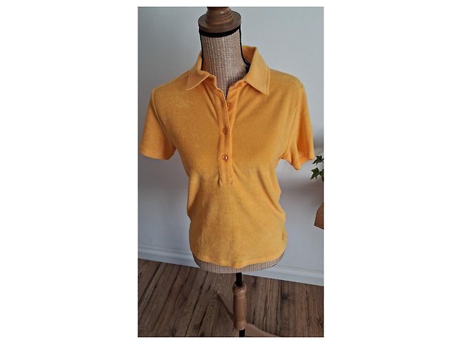 Polo Vilebrequin Flora Curcuma T38 Nuovo Con Etichette - vista 3