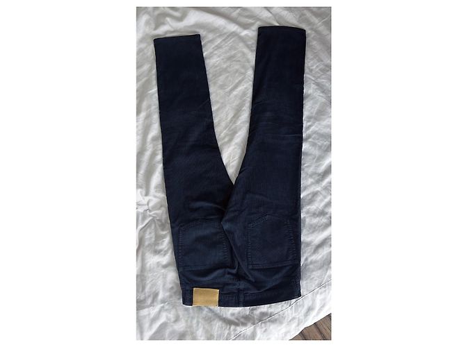 visvim Fluxus 10 Pantaloni Corduroy Blu Profondo XS Blu scuro - vista 8