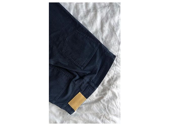 visvim Fluxus 10 Pantaloni Corduroy Blu Profondo XS Blu scuro - vista 9