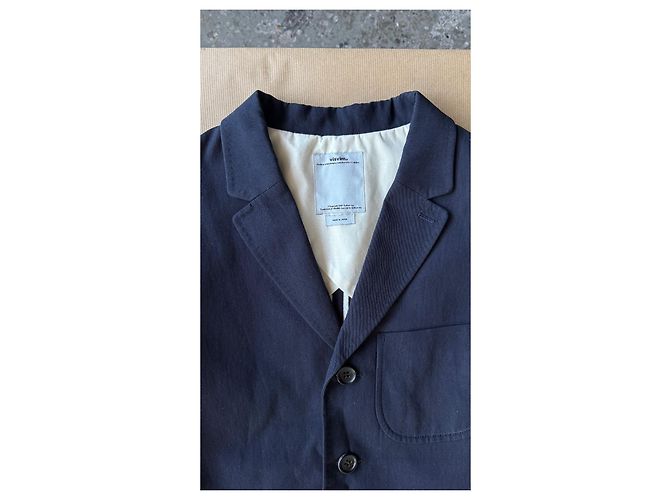 visvim Mesa Blazer Cotone Carta Blu Navy VS0001739 Blu scuro - vista 3