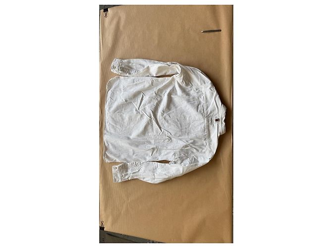 Visvim Long Rider Camicia a Maniche Lunghe Bleached F.I.L. Exclusive Bianco - vista 16