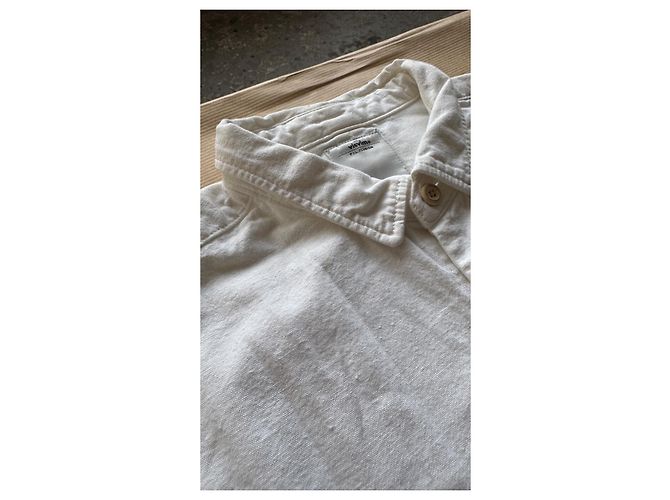 Visvim Long Rider Camicia a Maniche Lunghe Bleached F.I.L. Exclusive Bianco - vista 4