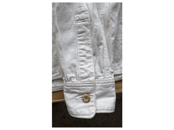 Visvim Long Rider Camicia a Maniche Lunghe Bleached F.I.L. Exclusive Bianco - vista 8