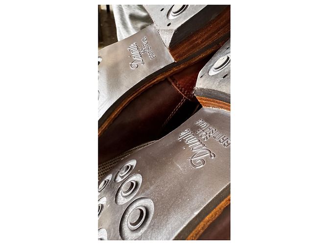 Stivali Visvim T.W.O. Boots Folk Cordovan Marrone Bordò - vista 13