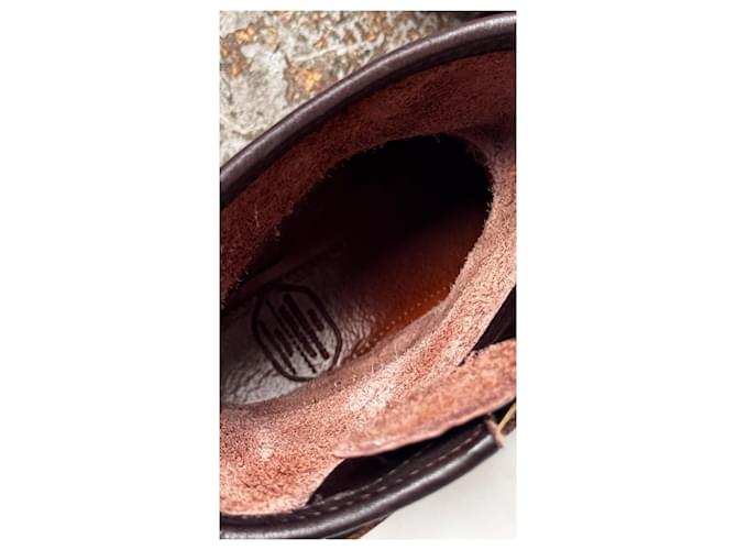 Stivali Visvim T.W.O. Boots Folk Cordovan Marrone Bordò - vista 14