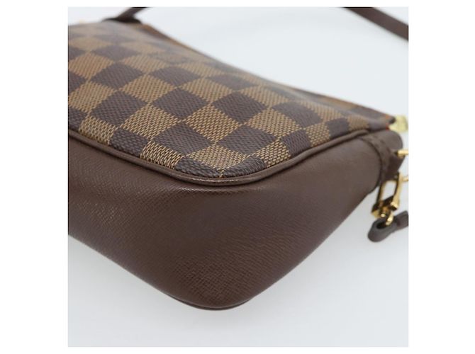 LOUIS VUITTON Damier Ebene Trousse Makeup Pouch N51982 LV Auth ka4893V - vista 16