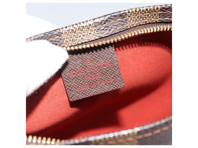 LOUIS VUITTON Damier Ebene Trousse Makeup Pouch N51982 LV Auth ka4893V - vista 18