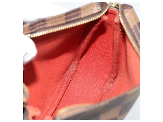 LOUIS VUITTON Damier Ebene Trousse Makeup Pouch N51982 LV Auth ka4893V - vista 19