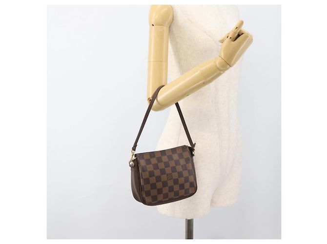 LOUIS VUITTON Damier Ebene Trousse Makeup Pouch N51982 LV Auth ka4893V - vista 21