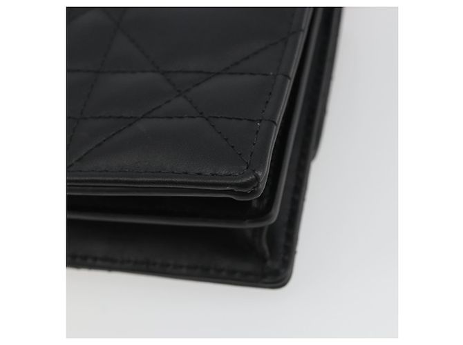 Borsa a tracolla Christian Dior Cannage Miss Caro in pelle nera e oro Auth 188849SAM Nero D'oro - vista 16