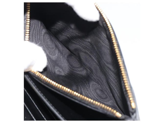 Borsa a tracolla Christian Dior Cannage Miss Caro in pelle nera e oro Auth 188849SAM Nero D'oro - vista 25