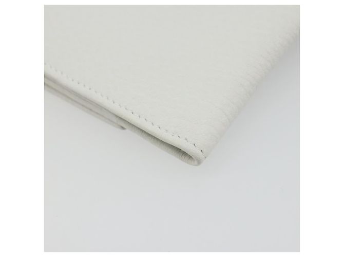 Cartera GUCCI Interlocking Sherry Line en cuero blanco y oro 131020 Auth yk20600A Dorado - vista 16
