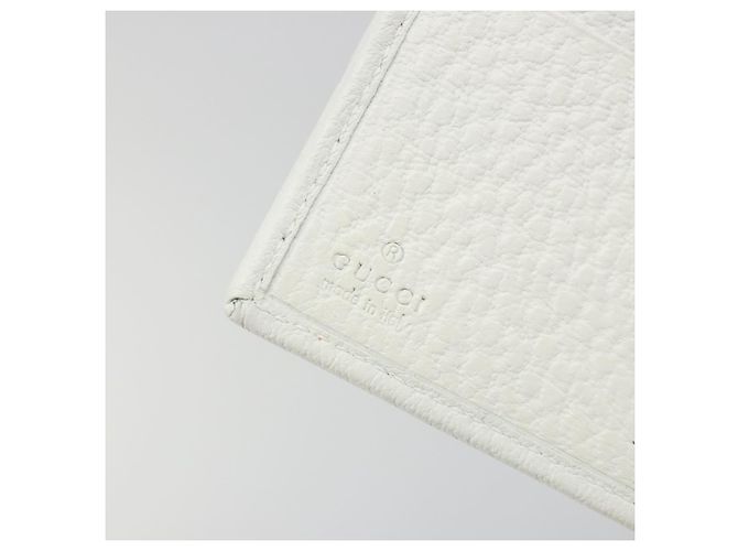 Cartera GUCCI Interlocking Sherry Line en cuero blanco y oro 131020 Auth yk20600A Dorado - vista 21