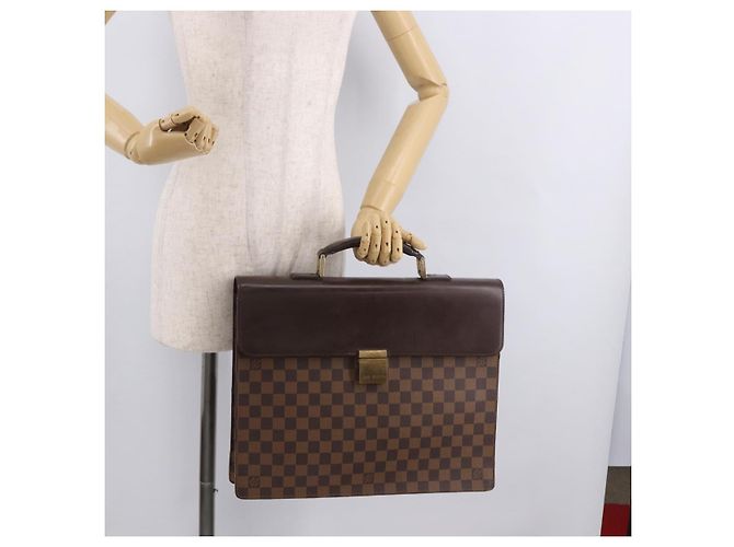 LOUIS VUITTON Damier Ebene Altona PM Briefcase N53315 LV Auth 189379 - vista 23