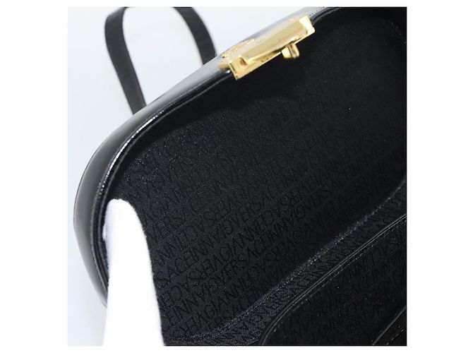 Borsa a mano Gianni Versace in pelle 2way Nero Oro Auth BA13533A D'oro - vista 10