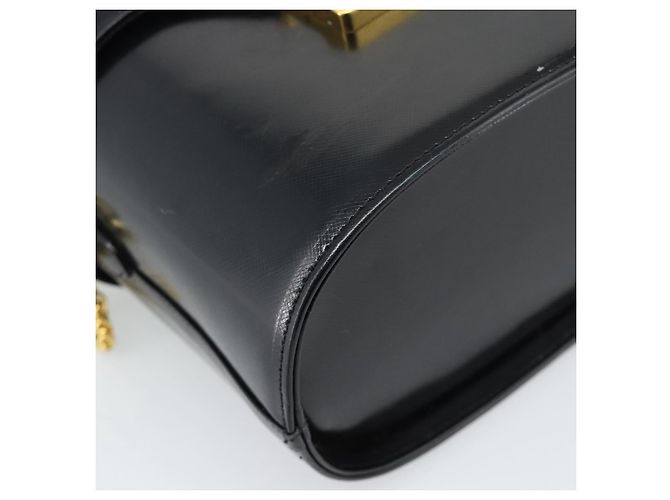 Borsa a mano Gianni Versace in pelle 2way Nero Oro Auth BA13533A D'oro - vista 17