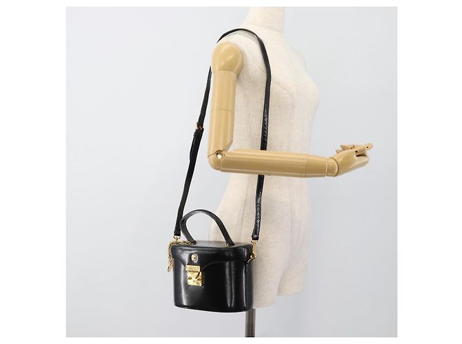 Borsa a mano Gianni Versace in pelle 2way Nero Oro Auth BA13533A D'oro - vista 26