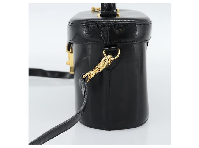 Borsa a mano Gianni Versace in pelle 2way Nero Oro Auth BA13533A D'oro - vista 4