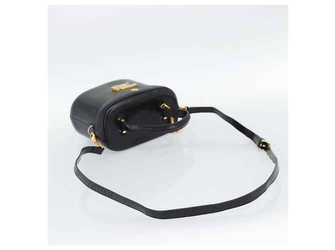 Borsa a mano Gianni Versace in pelle 2way Nero Oro Auth BA13533A D'oro - vista 8