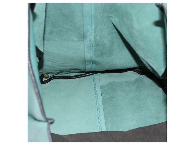 Chloé Borsa Chloe in pelle verde e oro Auth hk3784 D'oro - vista 10