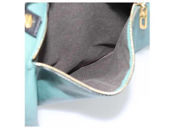Chloé Borsa Chloe in pelle verde e oro Auth hk3784 D'oro - vista 11