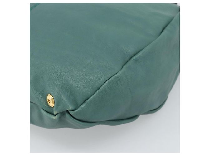Chloé Borsa Chloe in pelle verde e oro Auth hk3784 D'oro - vista 15